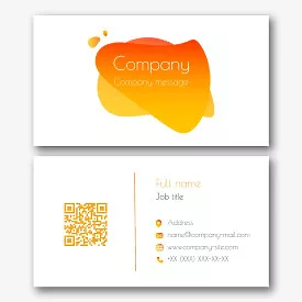 Template for a concise abstract business card