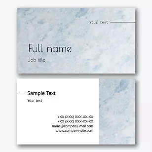 Personal business card template