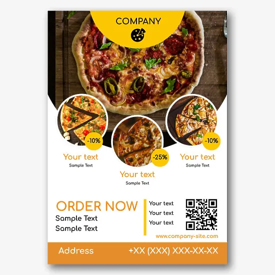 Pizzeria poster Template
