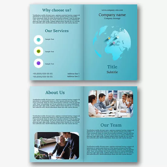 International company booklet template