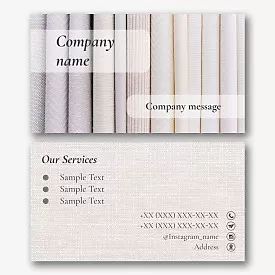 Fabric store business card template