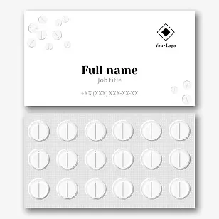 Pharmacist's business card template