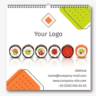 Sushi Bar Calendar Template