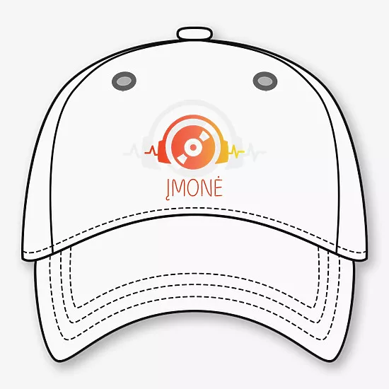 Beisbolo kepuraitės raštas su raštu