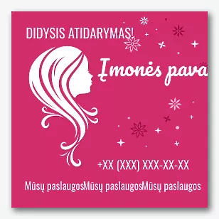 Grožio salonas reklama reklama šablonas