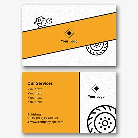 Tire Fitting business card template