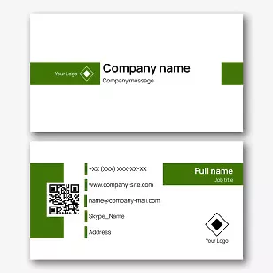 Universal business card template 
