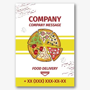Pizza Shop poster template