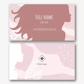 Beauty salon business card template
