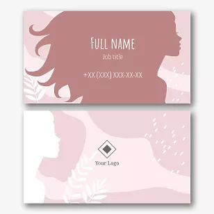 Beauty salon business card template