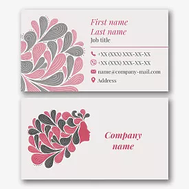 The colorist's business card template