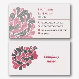 The colorist's business card template