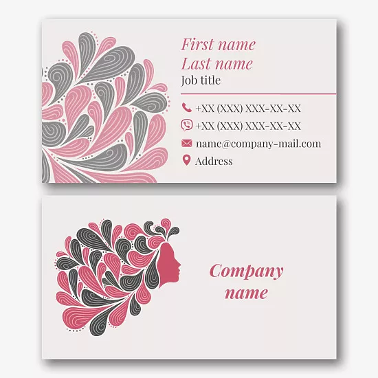 The colorist's business card template