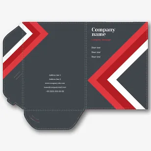 Abstract Paper Folder Template