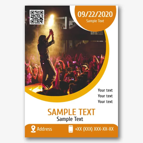 Solo concert poster template