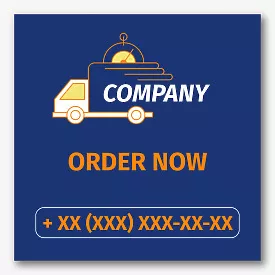 Delivery Service advertising banner template