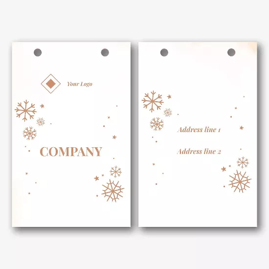 Vintage package template for the New Year