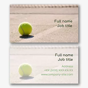 Tennis Club business card template