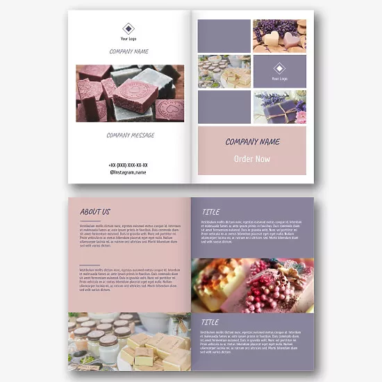 Soap Manufacturer's Booklet Template