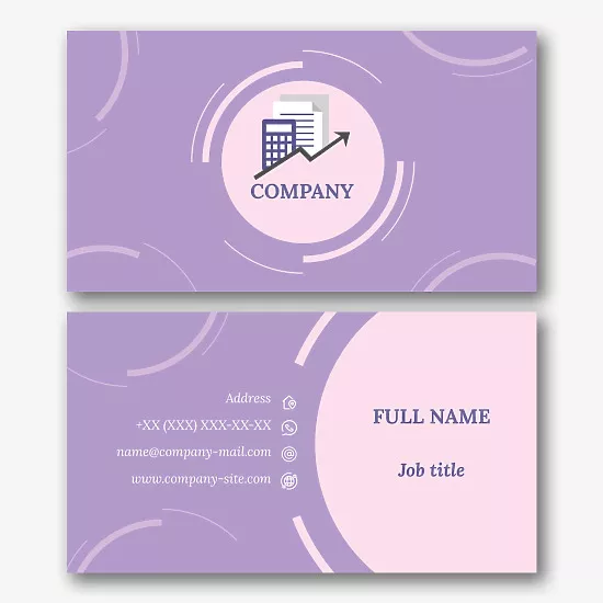 Economist's business card template