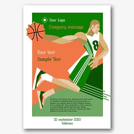 Basketball Club Poster Template