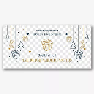 Naujųjų metų korporatyvinio puodelio šablonas