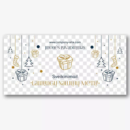 Naujųjų metų korporatyvinio puodelio šablonas