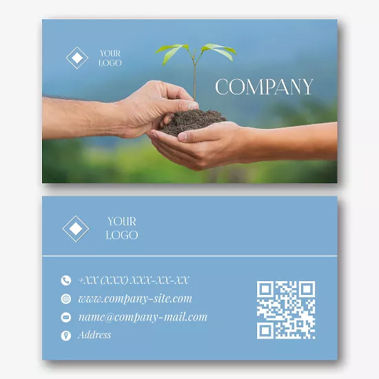 Agronomist business card template