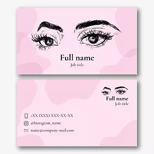 Leshmaker's business card template