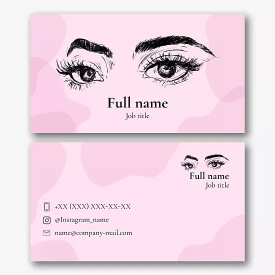 Leshmaker's business card template