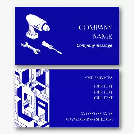 Business card template for a jack of all trades