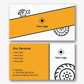 Tire Fitting business card template