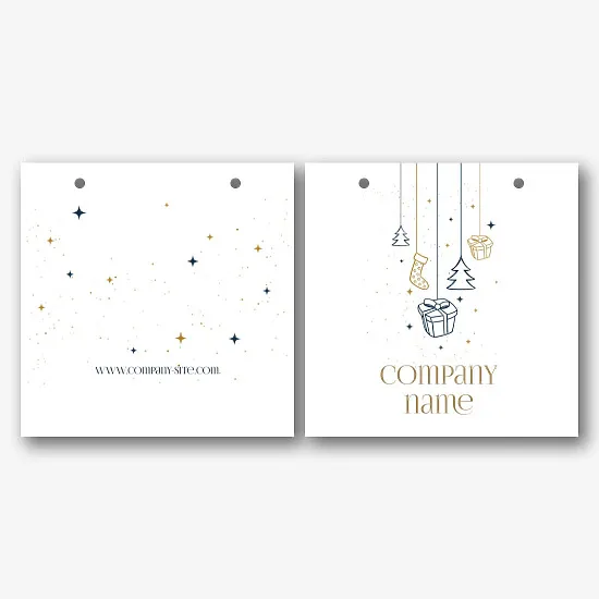 New Year's Paper Bag Template