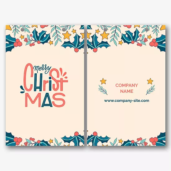 Paper Bag template for Christmas