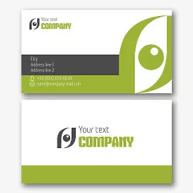 Oculist's business card template