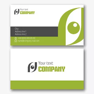 Oculist's business card template