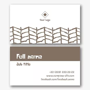 The template of the business card of the master of needlework