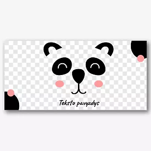 Šablonas su gyvūnais spausdinimui ant puodelių