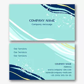 Universal business card template 