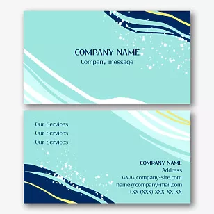 Universal business card template 