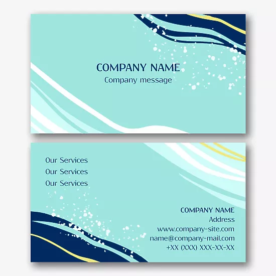Universal business card template 