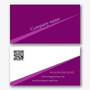 Template for a simple abstract business card