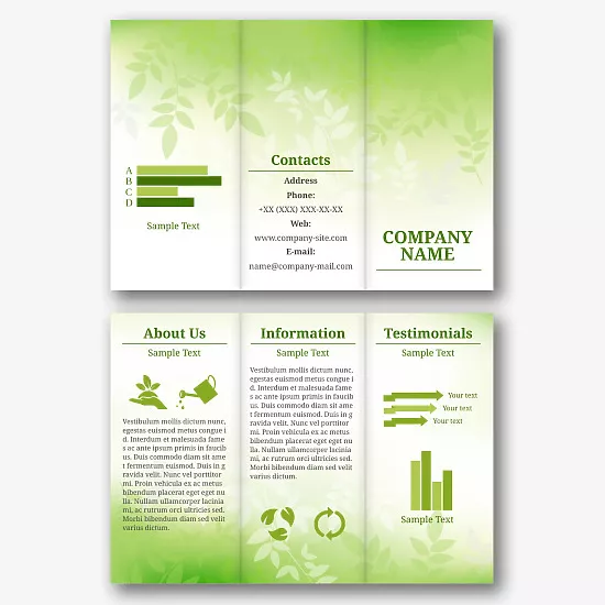 Garden Center Booklet Template