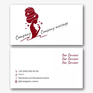 Beauty salon business card template