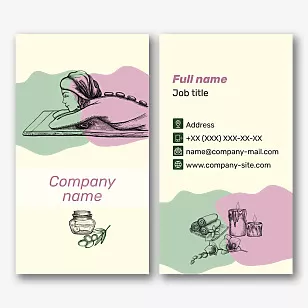 Spa business card template