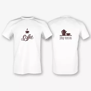 Spausdintas marškinėlių Šablonas kavinei