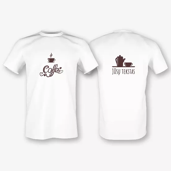 Spausdintas marškinėlių Šablonas kavinei