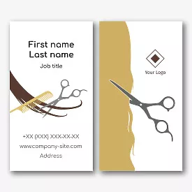 The master hairdresser's business card template