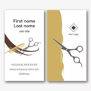 The master hairdresser's business card template