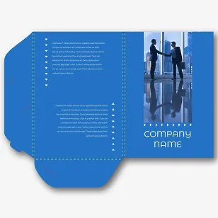 Template for a top manager's paper folder